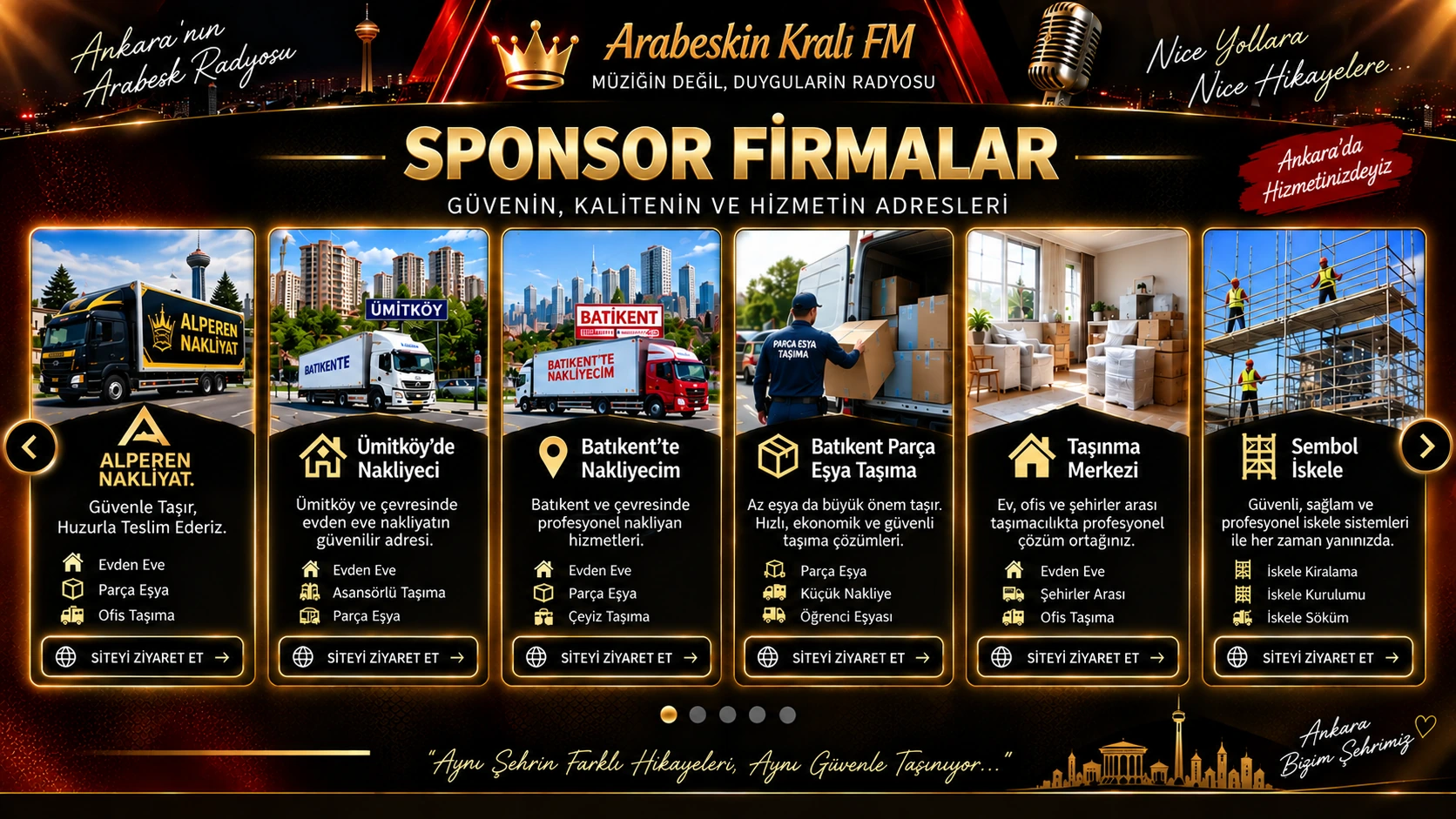 Arabeskin Kralı FM Sponsor Firmalar
